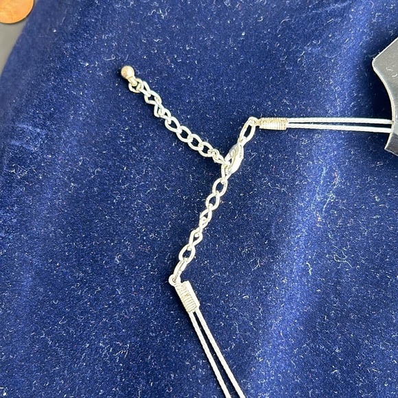 Silvertone wire beaded necklace black purple grey beads lobster claw 2 s… - Picture 8 of 11